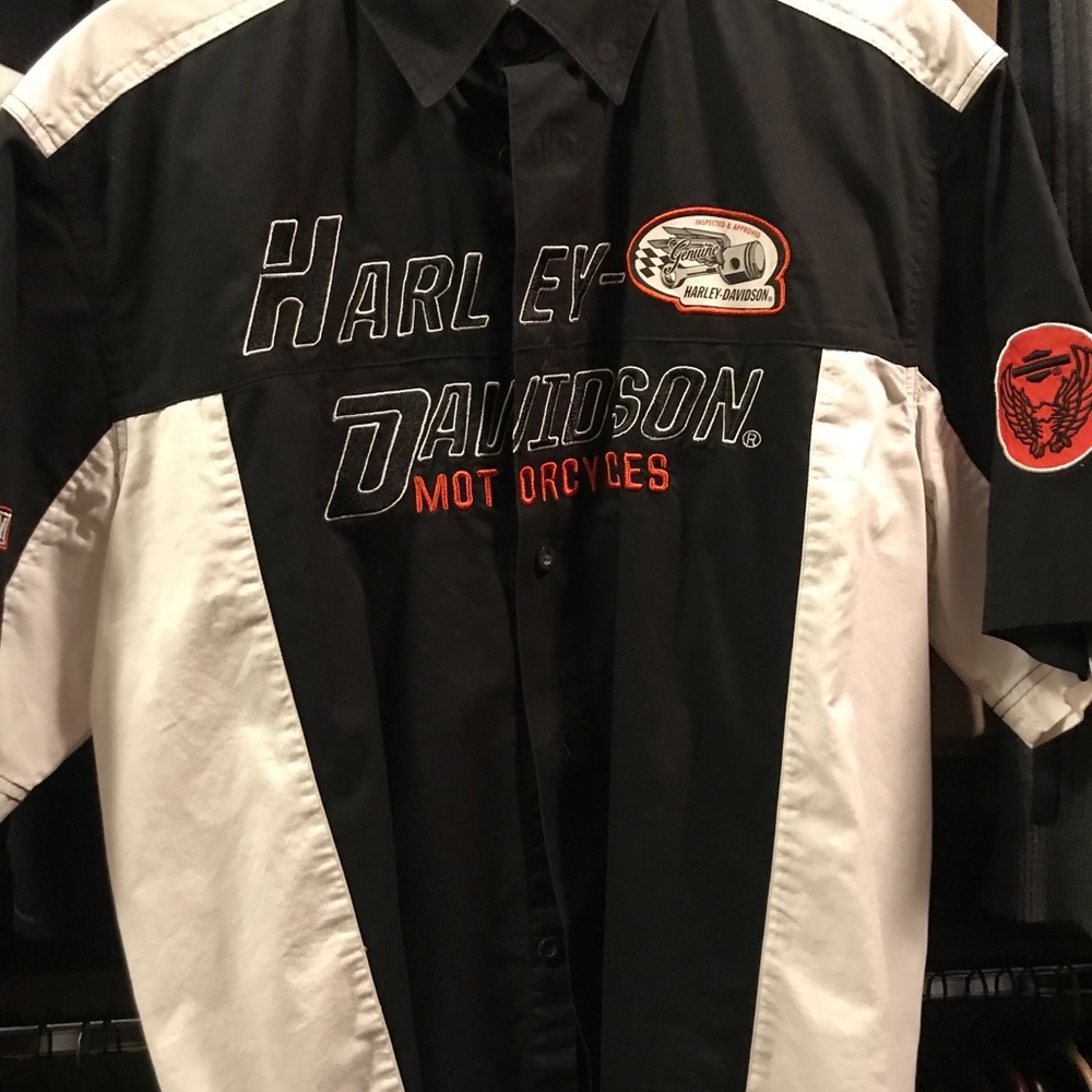 Harley Davidson shirts for sale large.